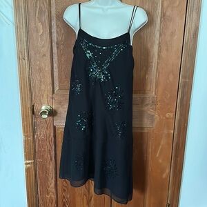 H&M Women’s Sequined Black Asymmetrical Dress